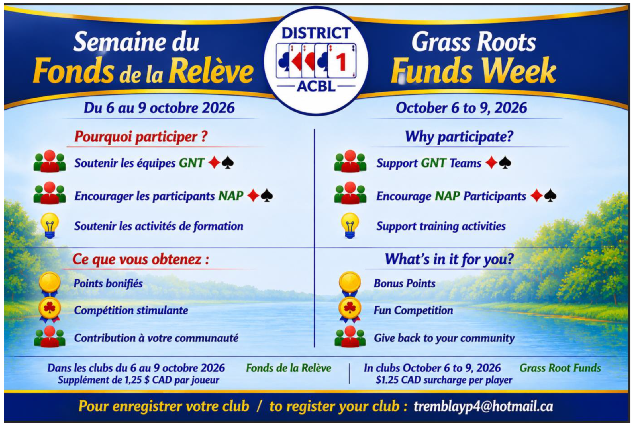 Grass Roots Funds Week poster - October 6-9, 2026